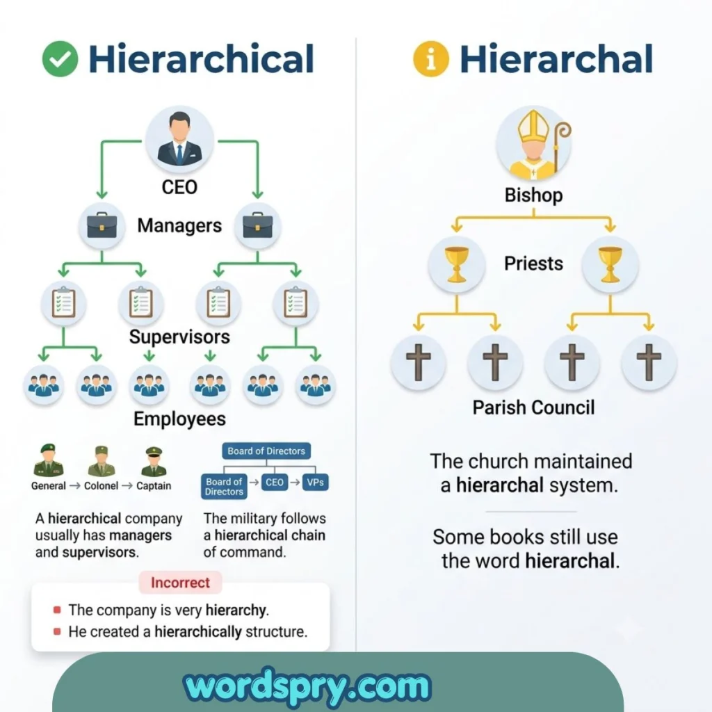 hierarchical-vs-hierarchal
