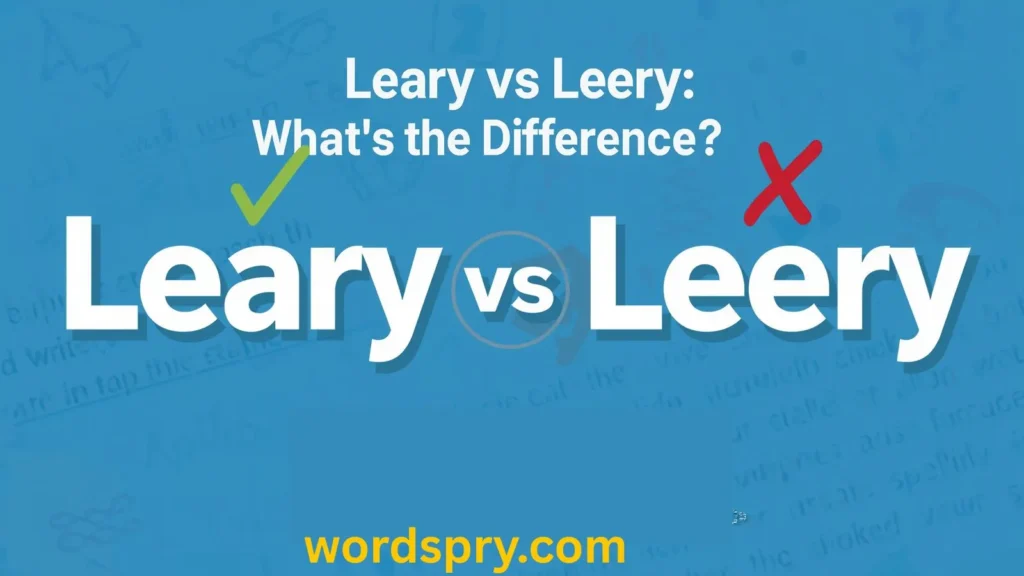 leary-vs-leery