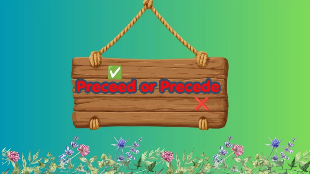 preceed-or-precede