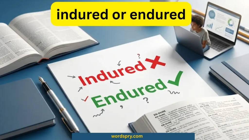 indured-or-endured