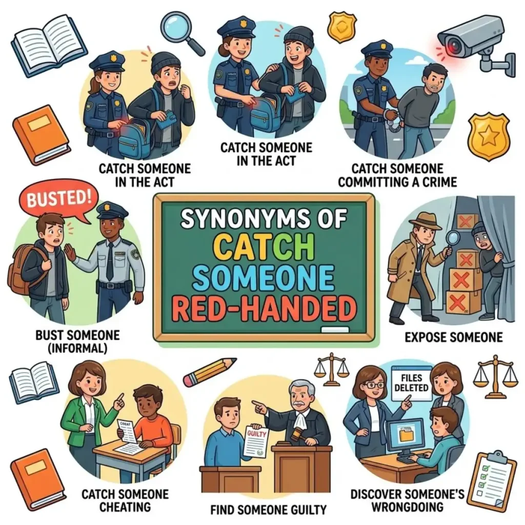 synonyms-of-catch-someone-red-handed